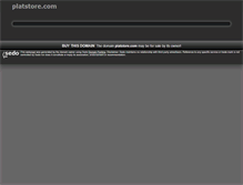 Tablet Screenshot of platstore.com